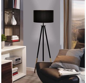 Lampadar Eglo 55291 BIDFORD 1xE27/60W/230V negru/maro