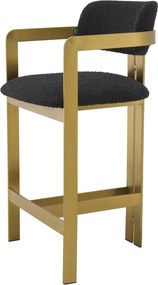 Scaun bar design LUX Donato Counter Stool, boucle negru 115836 HZ
