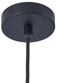 Lampă suspendată modernă neagră cu interior auriu - Loes