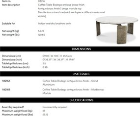 Masuta de cafea design LUX Bodega