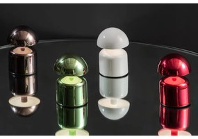 Veioză albă LED cu abajur din metal (înălțime 14 cm) Impetu – Leitmotiv