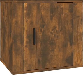 vidaXL Noptieră, stejar fumuriu, 50x39x47 cm
