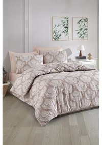 Lenjerie de pat maro pentru pat dublu 200x200 cm Post – Mijolnir