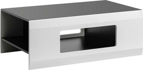 Masuta cafea CLIFF, gri grafit/alb, PAL, 100x61x38 cm
