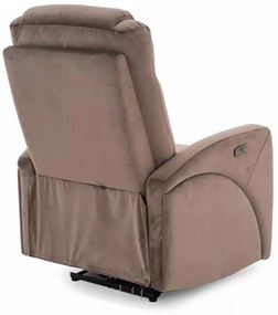 Fotoliu recliner Kronos velvet cappuccino Blu38
