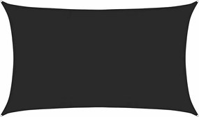 vidaXL Pânză parasolar , negru, 5x8 m , HDPE, 160 g/m²
