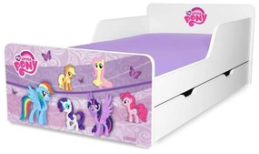 Pat copii Pony 2-12 ani cu sertar si saltea inclusa