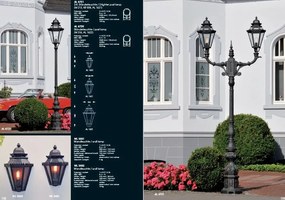 Aplica 1/2 iluminat exterior din fier forjat, WL 3551