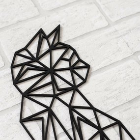 DUBLEZ | Tablou geometric din lemn - Pisica