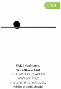 Aplica de perete LED design liniar FAD