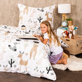4Home Lenjerie de pat din bumbac Nordic Friends,160 x 200 cm, 70 x 80 cm, 160 x 200 cm, 70 x 80 cm