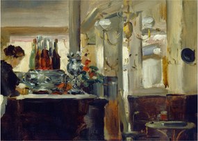 Tablou - Style of Edouard Manet, Bon Bock Cafe, reproducere (70x50 cm)