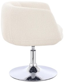 HR333N Scaun Boucle Crem cu Bază Cromata