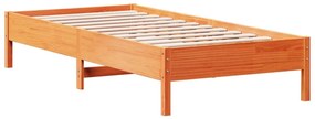 842713 vidaXL Cadru de pat, maro ceruit, 90x200 cm, lemn masiv de pin