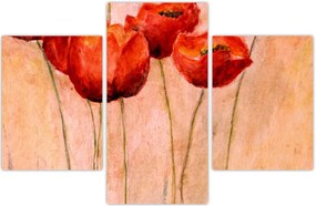 Tablou - Lalele roșii (90x60 cm)