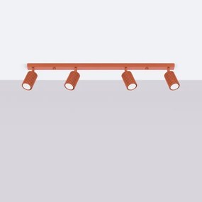 Brilagi - Plafonieră CRESTO cu spoturi 4xGU10/10W/230V roșie