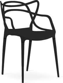 OFERTA Scaun din plastic negru KATO a II-a calitate