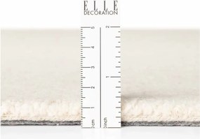 Covor crem țesut manual rotund din lână ø 200 cm Puristic Knots – Elle Decoration