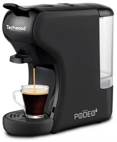 Espressor multi capsule Techwood TCA-196N, Dolce Gusto si Nespresso, 19bar, 1450W, 600ml
