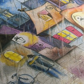 Tablou - Oraș western (120x50 cm)