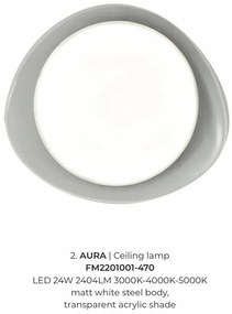 Plafoniera LED design modern AURA 47
