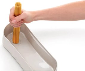 Vas pentru gatit paste in cuptorul cu microunde Lekue 1009032, 1,5 L, 28x11x11,2 cm, Silicon platinat, -20/+100 °C, Alb/Maro