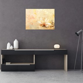 Tablou pe sticlă - Flori (70x50 cm)