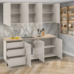 Mobilier de bucătărie, 2 m, caşmir, ASTI