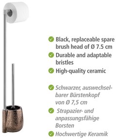 Suport pentru hârtie igienică maro din ceramică Marrakesh – Wenko