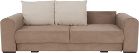 Canapea foarte spaţioasă, maro deschis, bej, crem, GILEN BIG SOFA