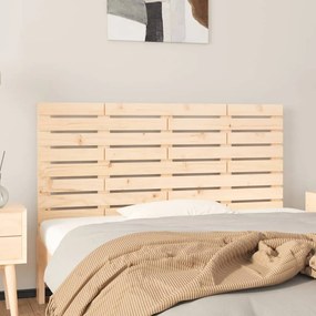 824733 vidaXL Tăblie de pat pentru perete, 146x3x63 cm, lemn masiv de pin
