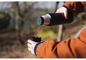 Termos negru din oțel inoxidabil 1 l Adventure To-Go Black – Stanley