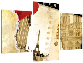 Tablou - Amintiri din Paris (90x60 cm)