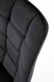 Scaun K332 velvet negru
