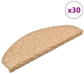 vidaXL Covorașe scară 30 buc Aur 65x21x4 cm