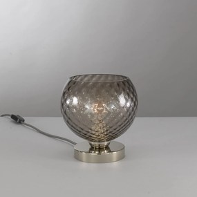 Veioza, Lampa de masa moderna design italian 10002 fumuriu