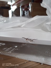 OFERTA Masă de dining albă BERGEN 100x70 cm II. calitate