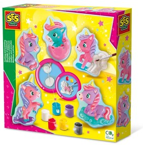 Set creativ pentru copii cu mulaj si pictura - Baby unicorn