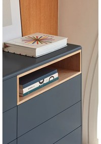 Comodă joasă de culoare gri închis 120x90 cm Corvo - Teulat