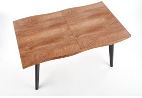 Masa de bucaterie Dickson, lemn natural/negru