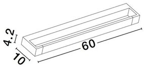 Aplica LED ambientala directionabila pentru baie/exterior IP44 PARK alb