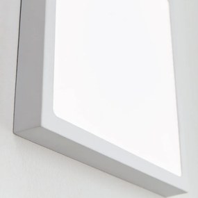 Mini Plafoniera LED design slim LERO 18x18cm 3000K alba