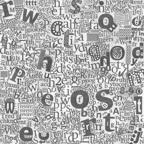 Fototapet, Newspaper Letters, Rebel Walls