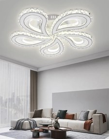 Lustra LED Cu Telecomanda, Elit's Petalo Cristal, 120 W