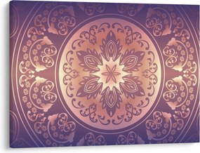 Tablou - Mandala pe gradient violet (70x50 cm)