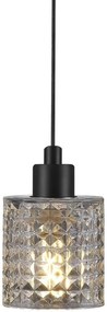 Nordlux Hollywood lampă suspendată 1x60 W negru-transparent 46483000