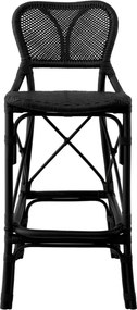 Scaun de bar din ratan design LUX, Colony negru