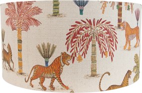 Abajur din material textil multicolor cu imprimeu animal 50/50/25