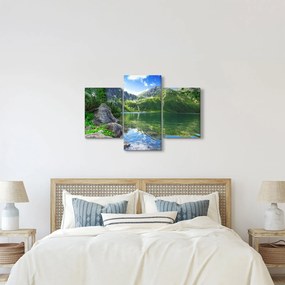Tablou cu lac în munții Tatra (90x60 cm)