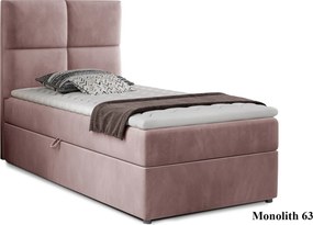 Pat Amarillo 90x200 cu Saltea, Topper, Ladă Depozitare, Personalizabil